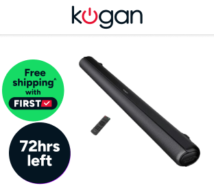 Kogan 2.1 Channel 80W Dolby Soundbar with Built-in Subwoofer Product Image