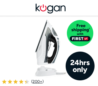 Kogan DuoGlide Cordless and Corded Steam Iron Product Image