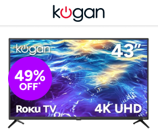 Kogan 43" LED 4K Smart Roku TV Product Image