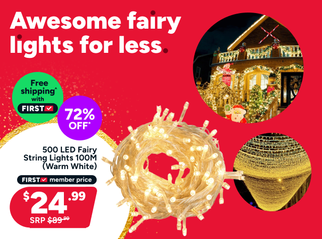 500 LED Fairy String Lights 100M (Warm White)