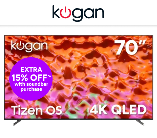 Kogan 70" QLED 4K Tizen Smart TV Product Image