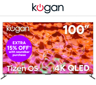 Kogan 100" QLED 4K Tizen Smart TV Product Image