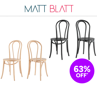 Matt Blatt Set of 2 Bentwood Chairs Product Image