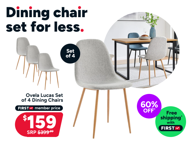   Ovela Lucas Set of 4 Dining Chairs