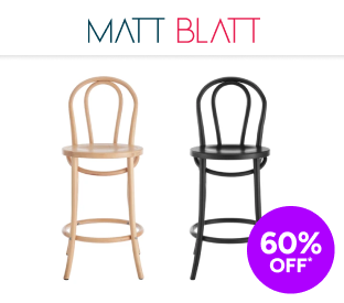 Matt Blatt Bentwood Counter Stool Product Image