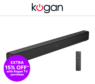 Kogan 2.1 Channel 100W Dolby Atmos Soundbar with Built-in Subwoofer Product Image