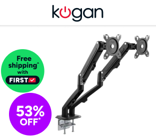 Kogan Full Motion Gas Spring Dual Monitor Arm for 17" - 32" Monitors Product Image