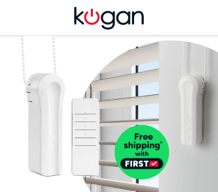 Kogan SmarterHome™ Cordless Battery Powered Motorised Smart Blinds Driver Product Image