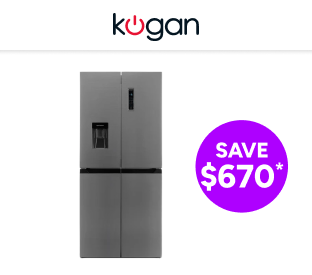 Kogan 464L French Door Fridge with Water Dispenser (Stainless Steel)  Product Image