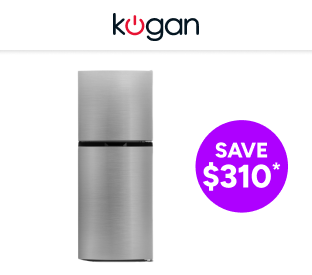 Kogan 197L Top Mount Fridge (Stainless Steel) Product Image