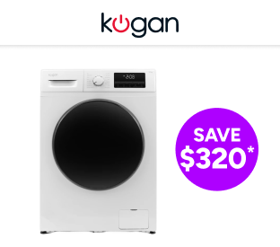 Kogan 8.5kg Front Load BLDC Inverter Washing Machine (White) Product Image