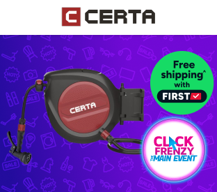 Certa 20m Retractable Garden Hose Reel with Spray Nozzle Product Image