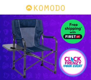 Komodo Foldable Camping Chair with Side Table Product Image