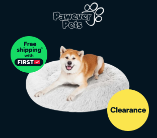 Pawever Pets Round Nest Calming Bed for Dogs & Cats 100cm (Grey, Medium) Product Image