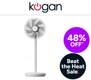 Kogan SmarterHome™ Premium Rechargeable 3D Oscillating DC Fan (White) Product Image