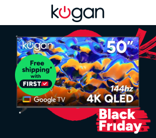 Kogan 50" QLED 4K 144Hz Smart AI Google TV Product Image