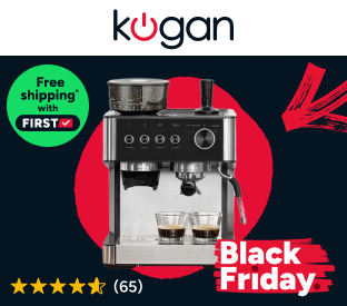 Kogan Espresso Barista Coffee Machine and Grinder Product Image