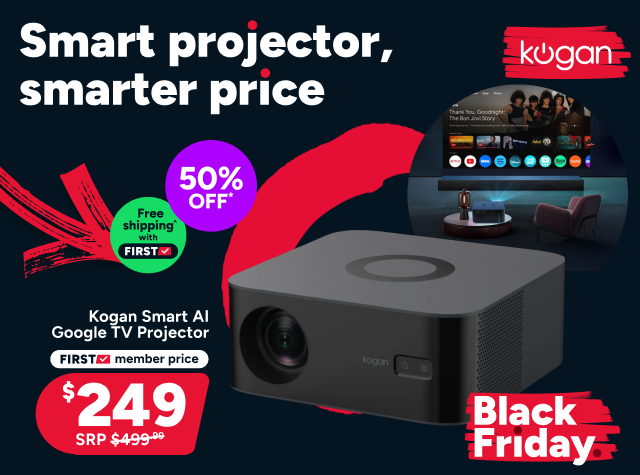 Kogan Smart AI Google TV Projector