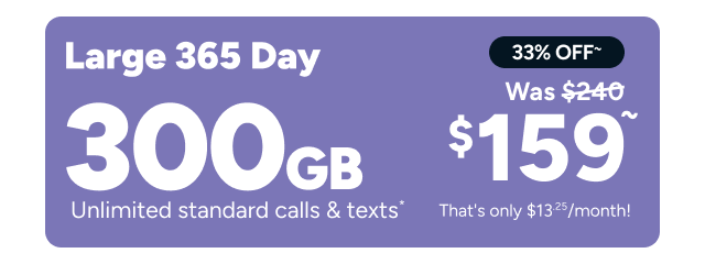 Kogan Mobile - Large 365 Day Plan