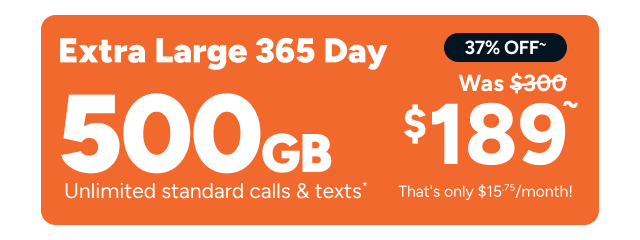 Kogan Mobile - Extra Large 365 Day Plan