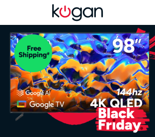 Kogan 98" QLED 4K 144Hz Smart AI Google TV Product Image