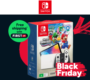 Nintendo Switch Console OLED Model Super Mario Bros. Wonder + NSO 12 Months Bundle Product Image