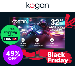 Kogan 32" Curved Full HD 165Hz 1ms FreeSync Gaming Monitor (1920 x 1080) Product Image