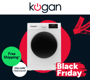 Kogan 8.5kg Front Load BLDC Inverter Washing Machine (White) Product Image