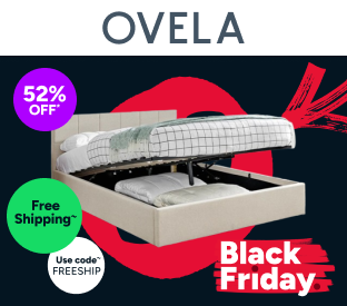 Ovela Theodore Gas Lift Bed Frame (Queen) Product Image