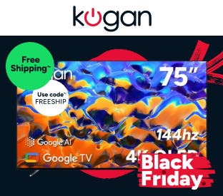 Kogan 75" QLED 4K 144Hz Smart AI Google TV Product Image