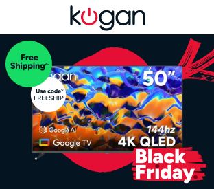 Kogan 50" QLED 4K 144Hz Smart AI Google TV Product Image