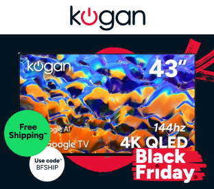 Kogan 43" QLED 4K 144Hz Smart AI Google TV Product Image