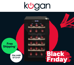 Kogan 18 Bottle Dual Zone Wine Cooler Product Image