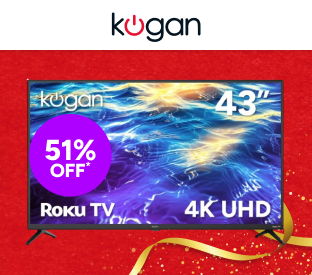 Kogan 43" LED 4K Smart Roku TV Product Image