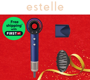 Estelle LED Ionic High Speed Pro Hair Dryer (Navy/Gold) Product Image