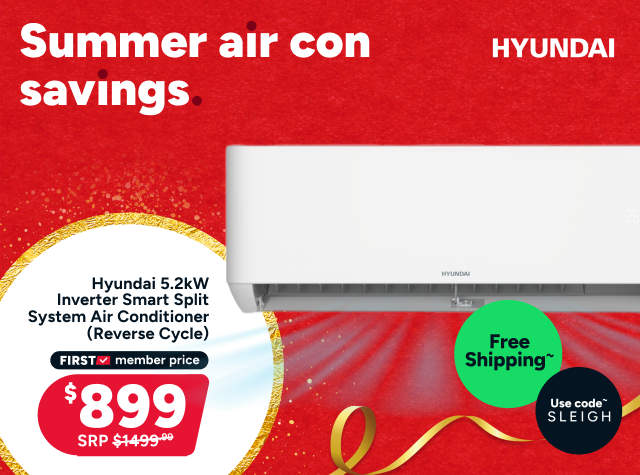 Hyundai 5.2kW Inverter Smart Split System Air Conditioner (Reverse Cycle)