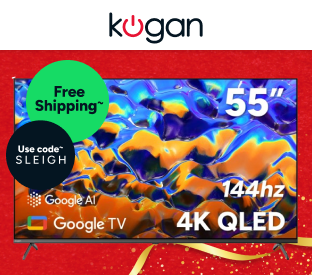 Kogan 55" QLED 4K 144Hz Smart AI Google TV Product Image