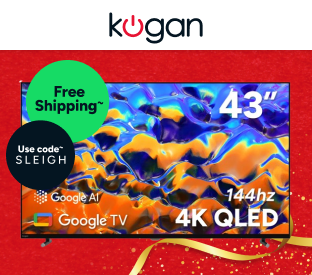 Kogan 43" QLED 4K 144Hz Smart AI Google TV Product Image