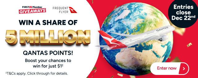 5 million Qantas Points Giveaway