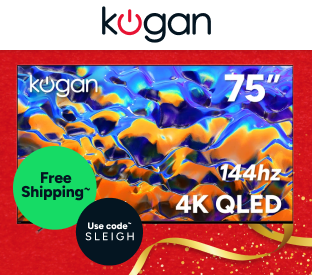 Kogan 75" QLED 4K 144Hz Smart AI Google TV Product Image