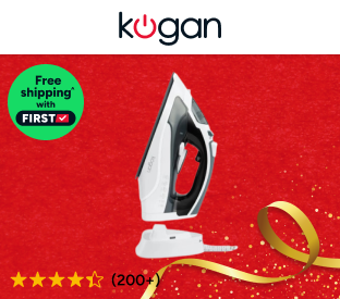 Kogan DuoGlide Cordless and Corded Steam Iron Product Image