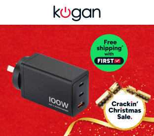 Kogan 100W 3-Port GaN Super Fast PD Phone Charger Product Image