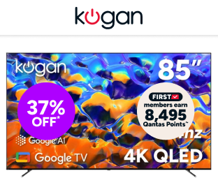 Kogan 85" QLED 4K 144Hz Smart AI Google TV Product Image