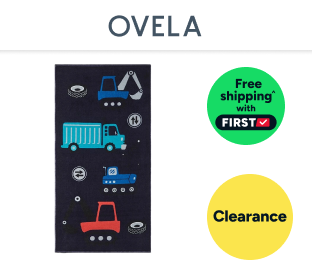 Ovela Construction Trucks Kids Beach Towel Product Image