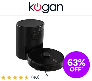 Kogan SmarterHome™ LX18 Pro Robot Vacuum Cleaner and Mop with Auto-Empty Dock Product Image