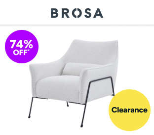 Brosa Bailey Armchair (Boucle White) Product Image