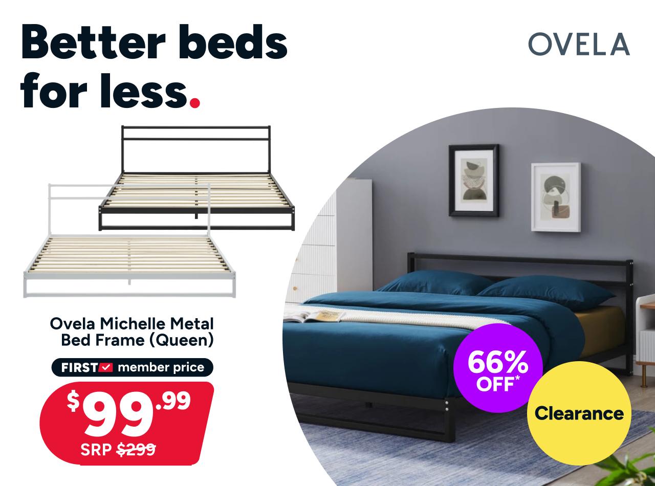 Ovela Michelle Metal Bed Frame