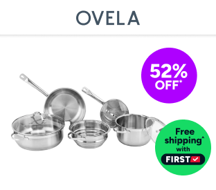 Ovela 5 Piece Stainless Steel Cookware Set Product Image