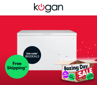 Kogan 362L Interchangeable Chest Freezer and Fridge (White) Product Image