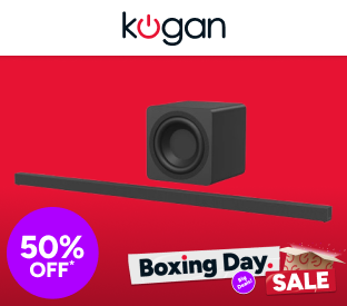 Kogan 3.1 Channel 210W Ultra Slim Dolby Atmos Soundbar with Wireless Subwoofer Product Image